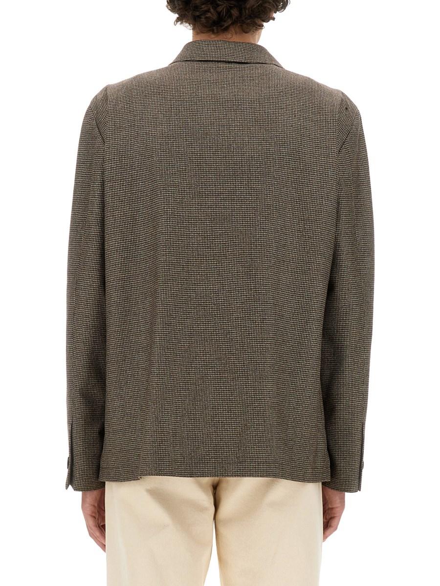 LARDINI GIACCA CAMICIA IN LANA E CASHMERE