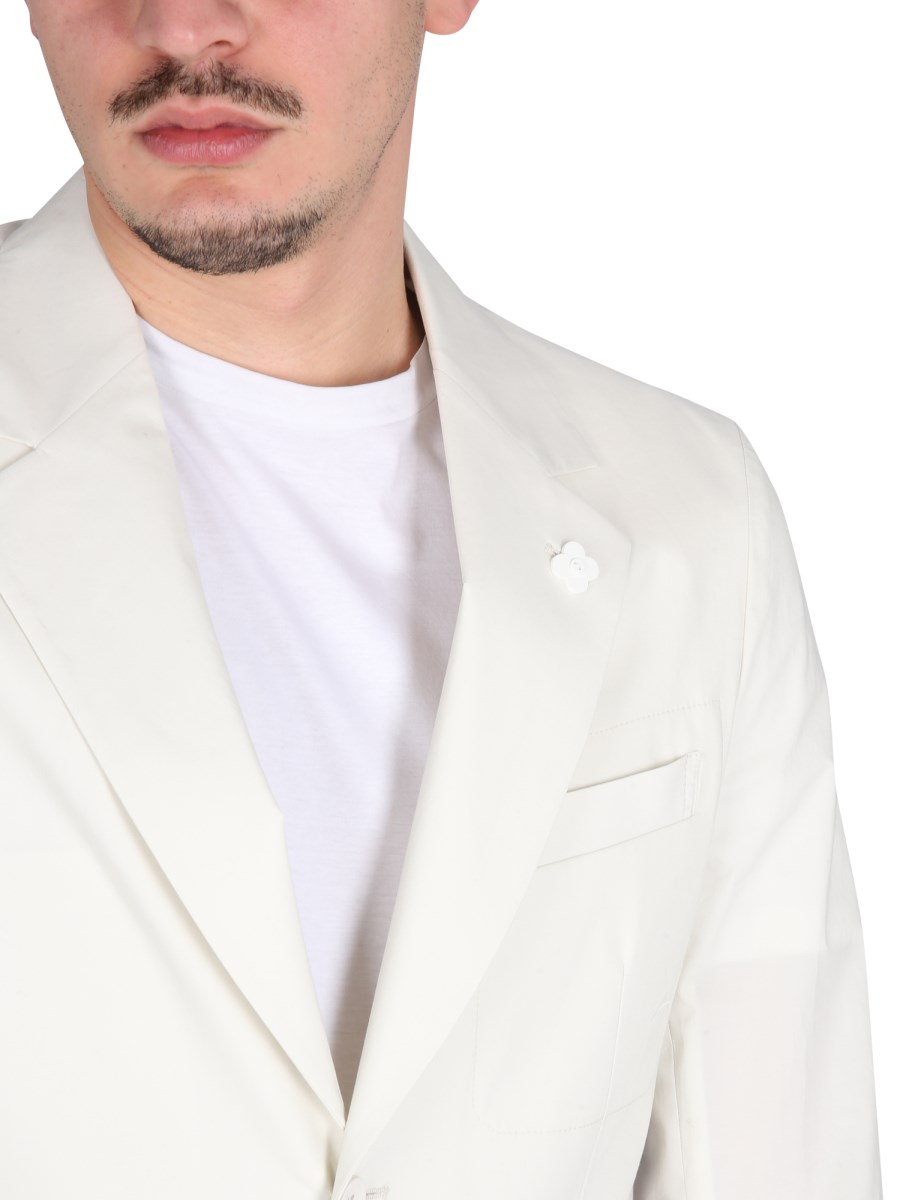 LARDINI GIACCA MONOPETTO IN COTONE