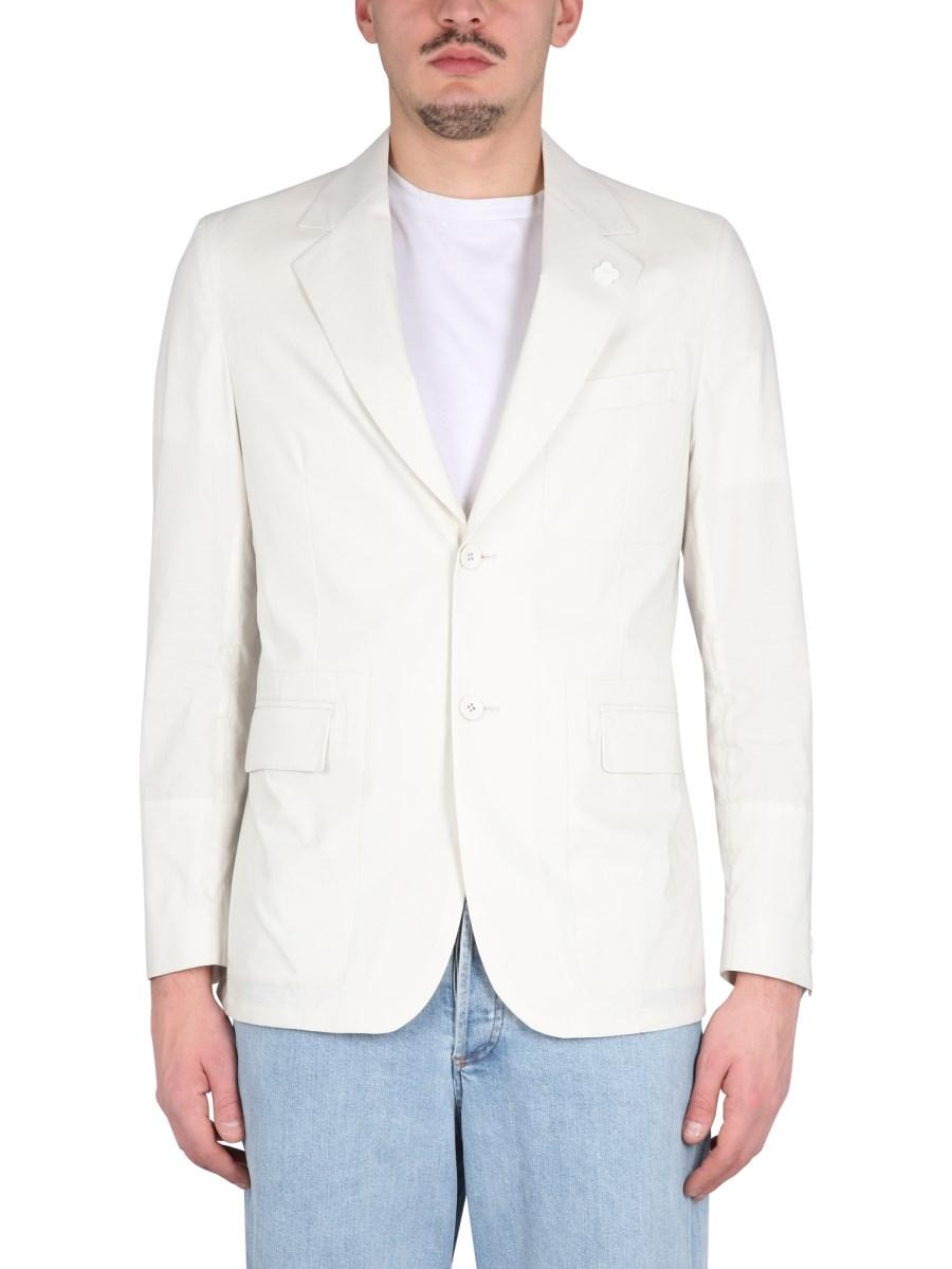 LARDINI GIACCA MONOPETTO IN COTONE