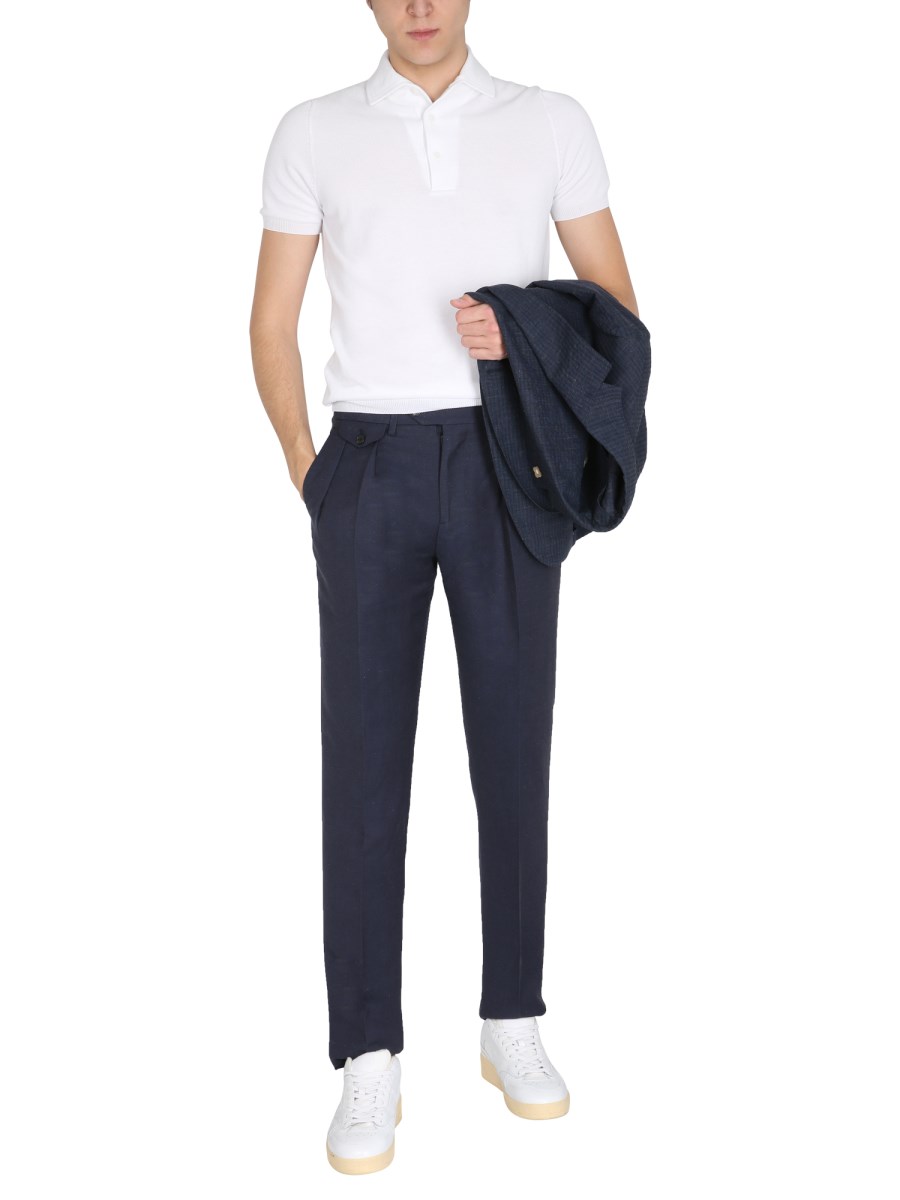 LARDINI PANTALONE REGULAR FIT IN MISTO VISCOSA