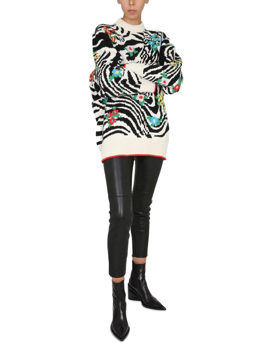PHILOSOPHY DI LORENZO SERAFINI LEGGINGS IN ECOPELLE CON CUCITURE
