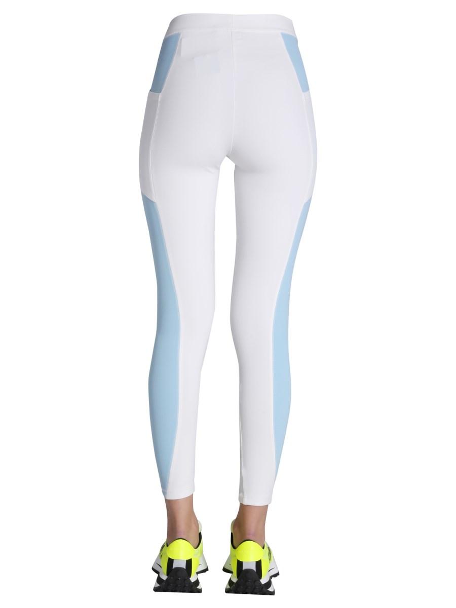 STELLA McCARTNEY LEGGINS IN MISTO NYLON CON STAMPA LOGO