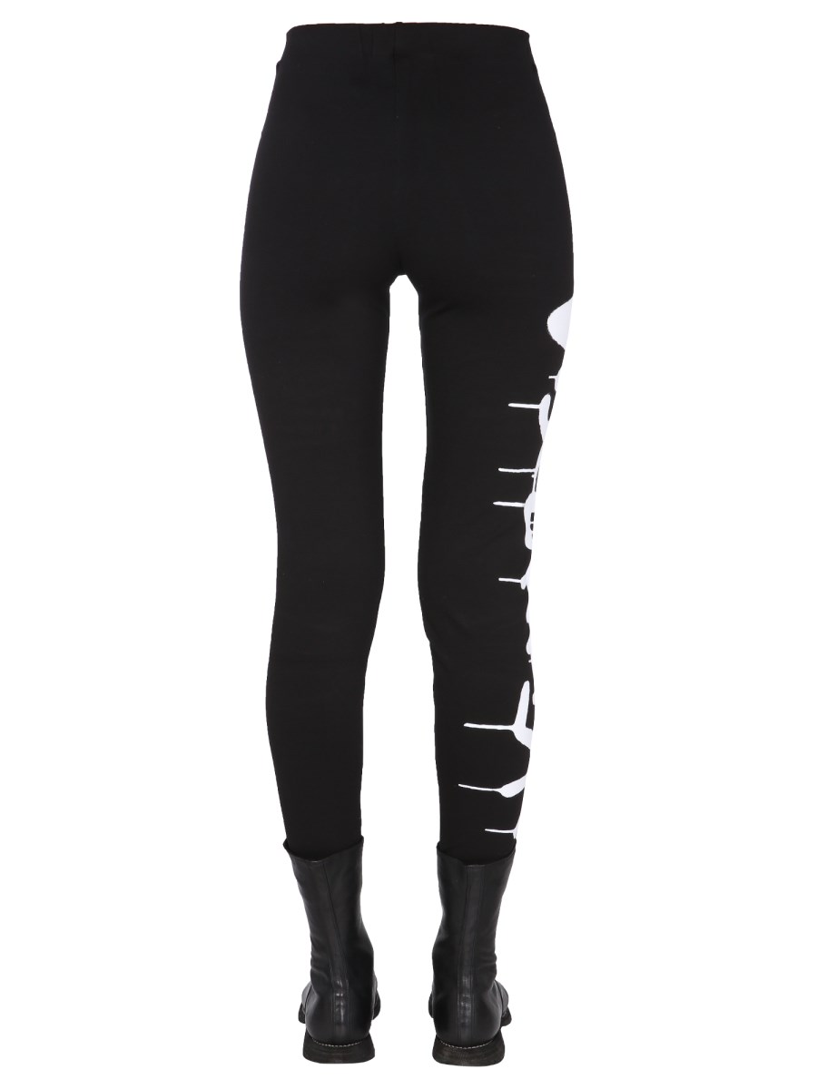DISCLAIMER LEGGINS IN MISTO VISCOSA CON STAMPA LOGO