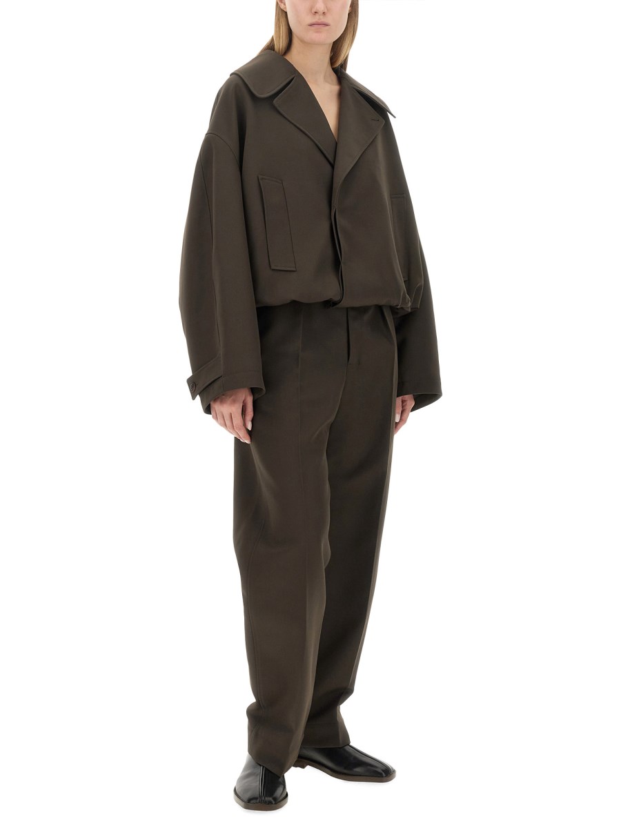 LEMAIRE PANTALONE CARROT FIT IN MISTO LANA