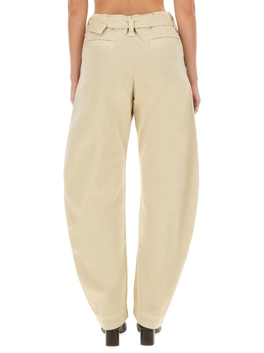 LEMAIRE PANTALONE TAPERED IN COTONE