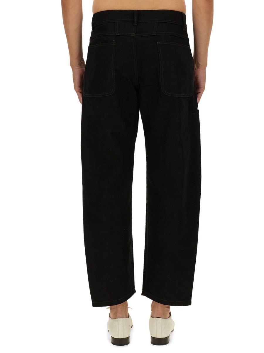 LEMAIRE PANTALONE TWISTED WORKWEAR IN COTONE