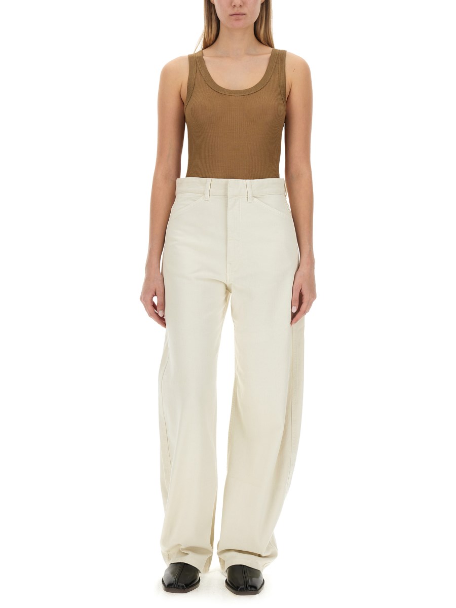 LEMAIRE TOP SEAMLESS IN SETA