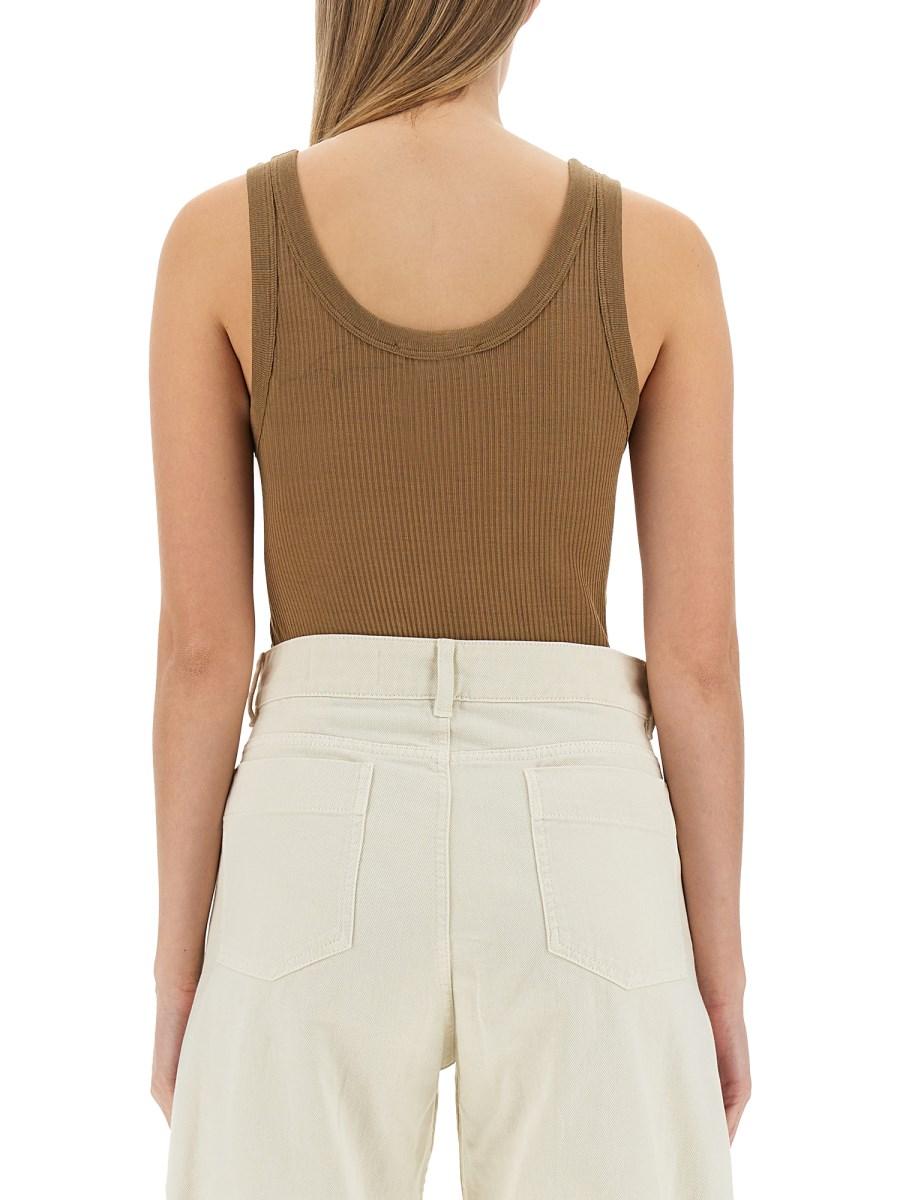 LEMAIRE TOP SEAMLESS IN SETA