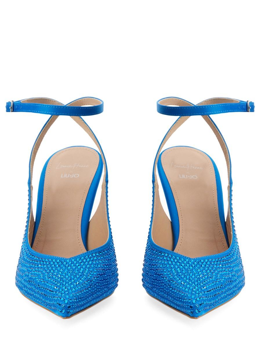LEONIE HANNE X LIU JO SLINGBACK IN RASO CON STRASS