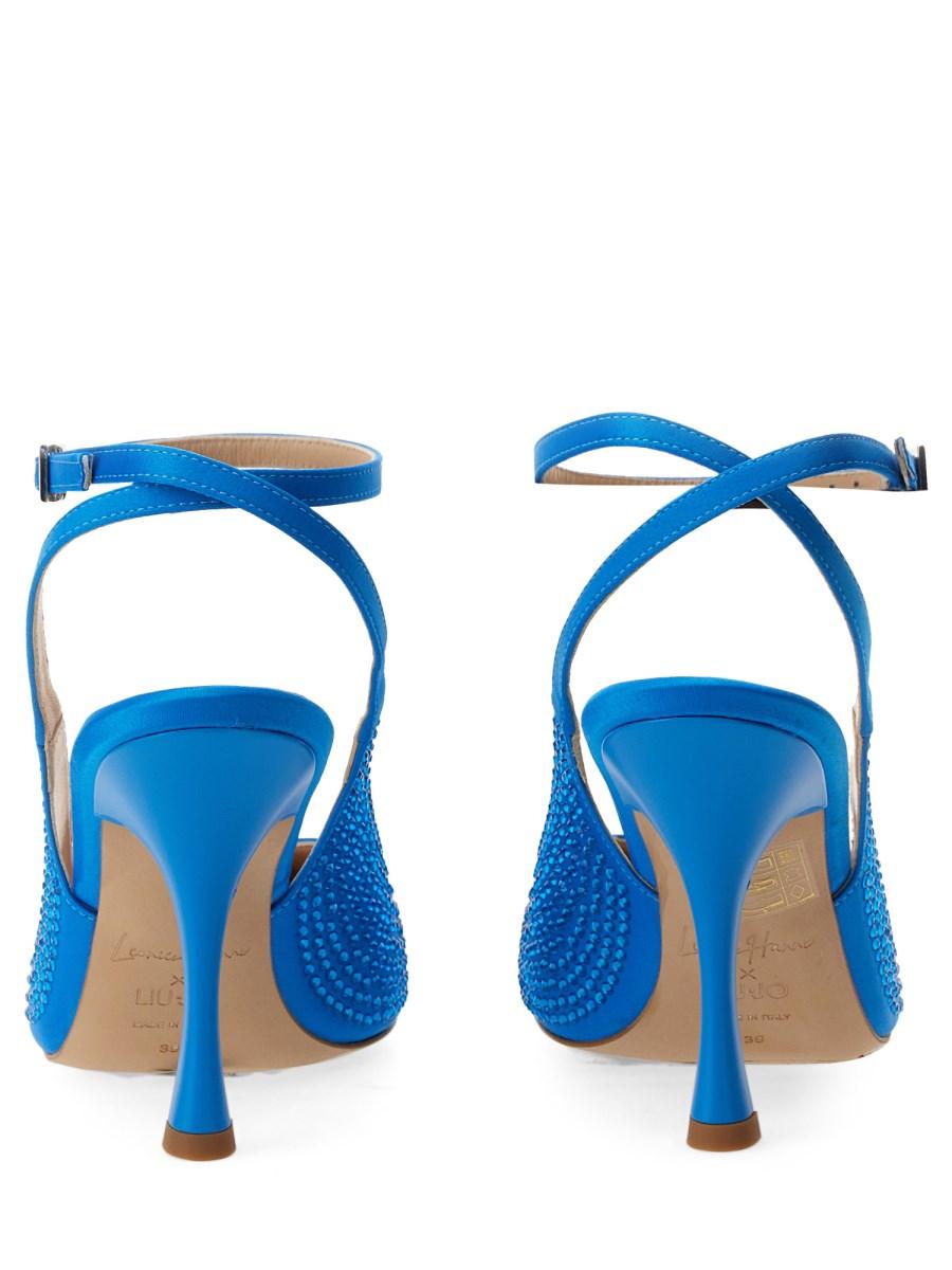 LEONIE HANNE X LIU JO SLINGBACK IN RASO CON STRASS