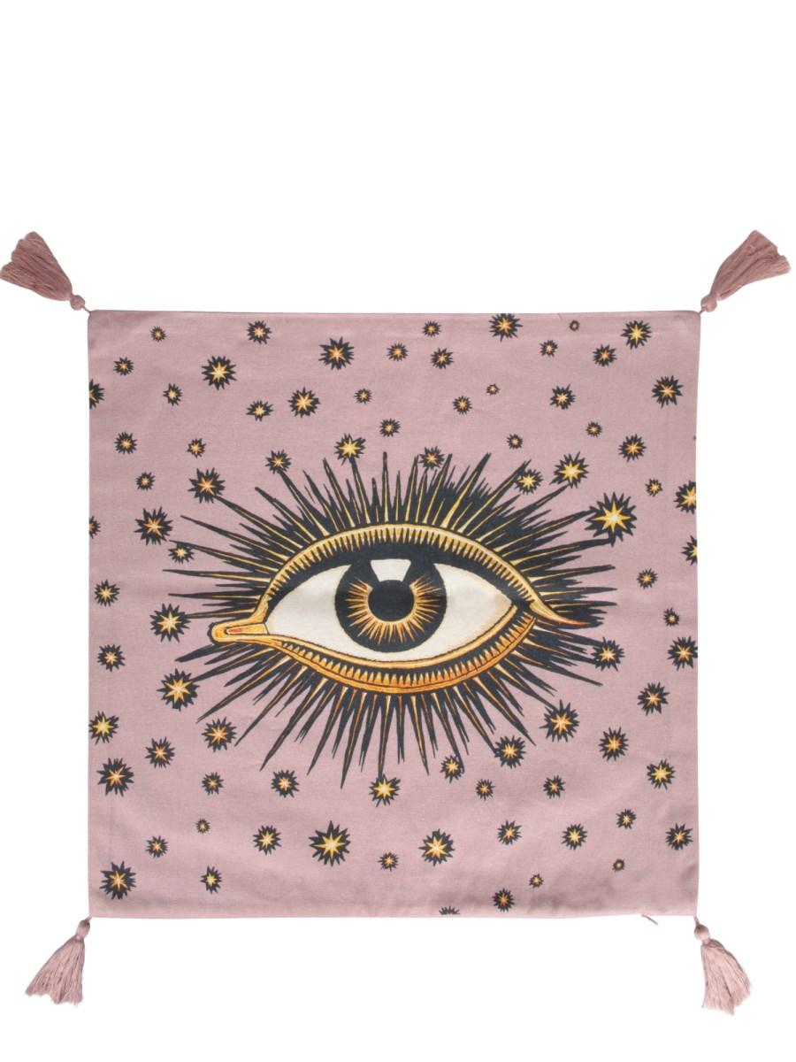LES-OTTOMANS COPRICUSCINO IN COTONE CON STAMPA EYE