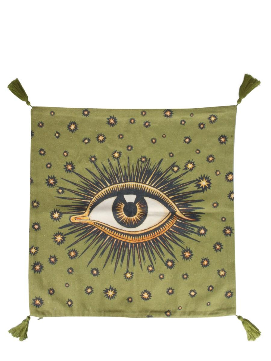 LES-OTTOMANS COPRICUSCINO IN COTONE CON STAMPA EYE