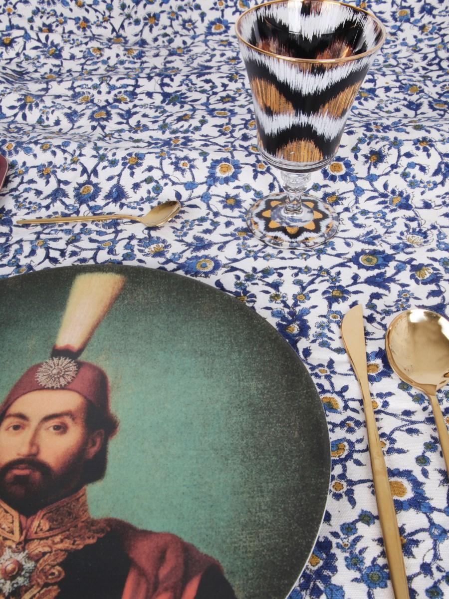 LES-OTTOMANS PIATTO IN CERAMICA CON STAMPA SULTAN