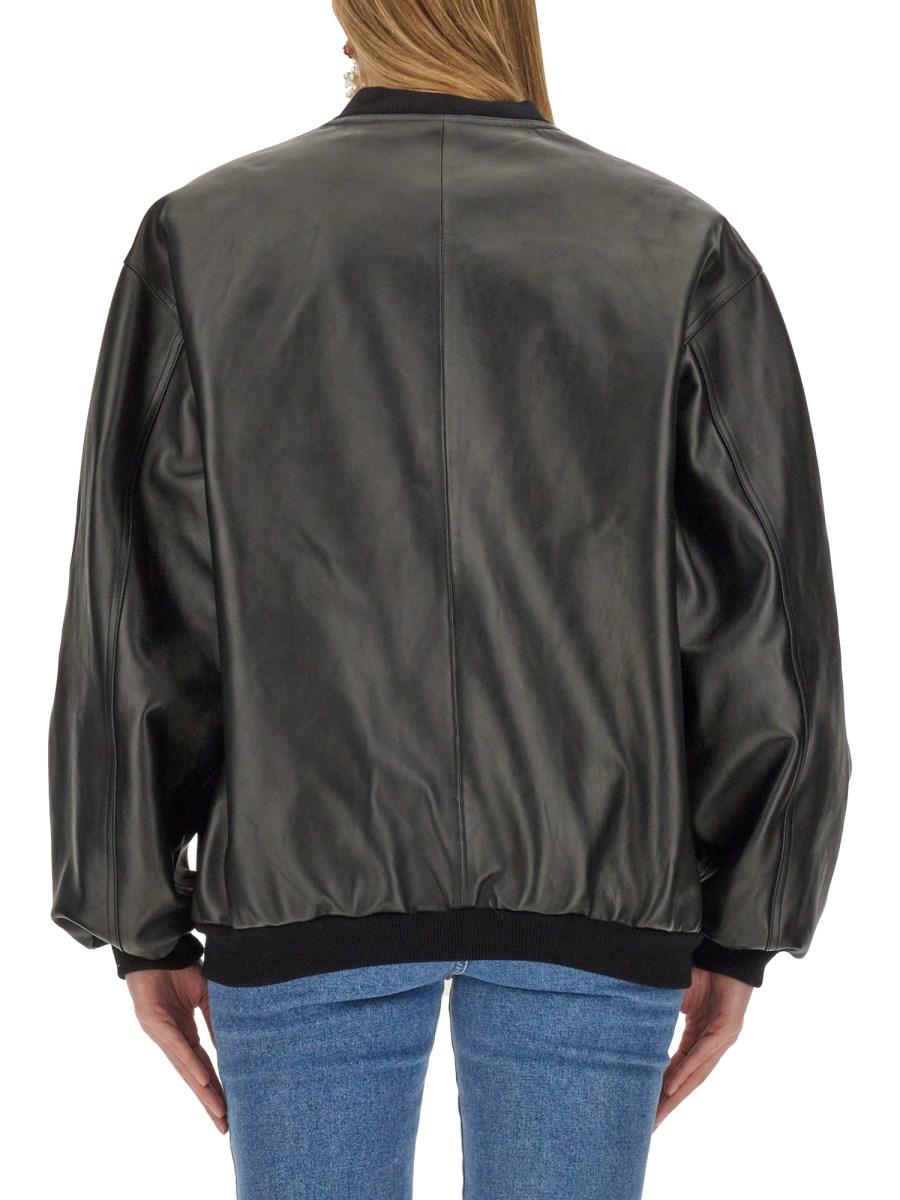 MAGDA BUTRYM BOMBER OVERSIZE FIT IN PELLE
