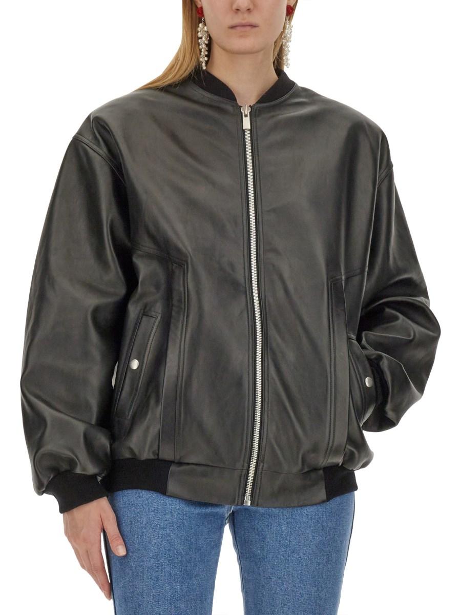 MAGDA BUTRYM BOMBER OVERSIZE FIT IN PELLE