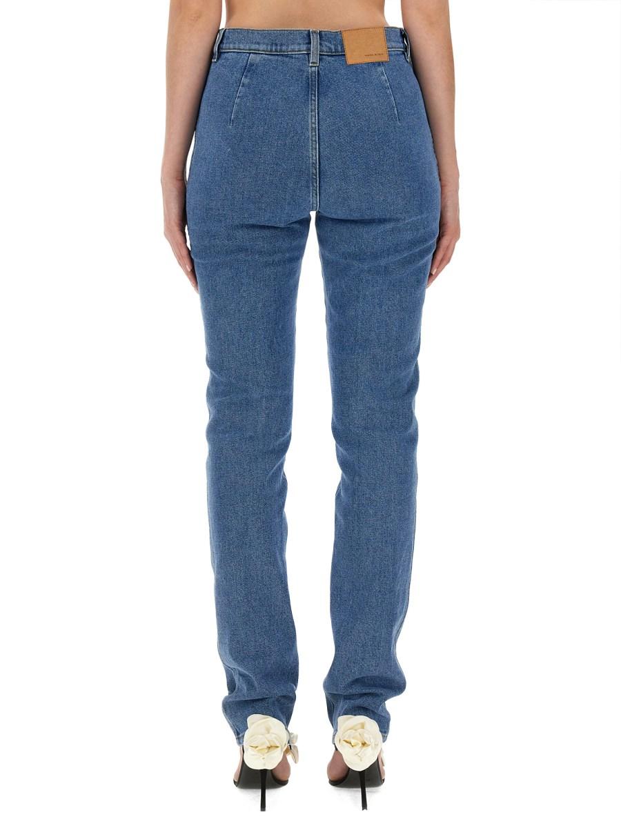 MAGDA BUTRYM JEANS SLIM FIT IN DENIM DI COTONE