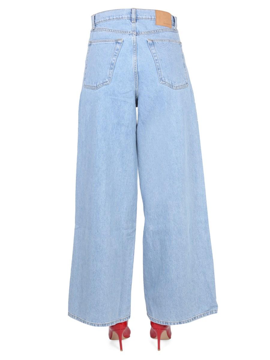 MAGDA BUTRYM JEANS WIDE LEG IN DENIM DI COTONE