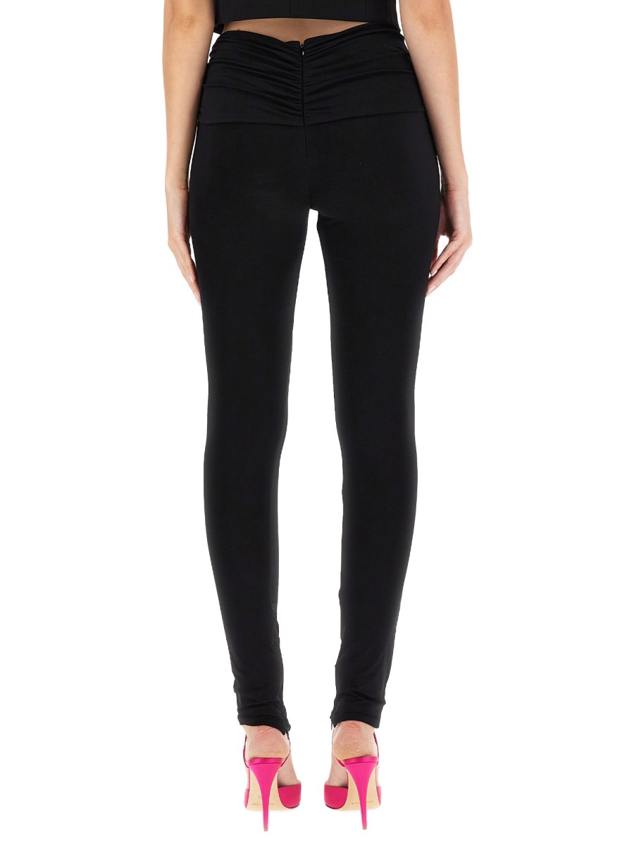 MAGDA BUTRYM PANTALONE SKINNY FIT CON FIORI