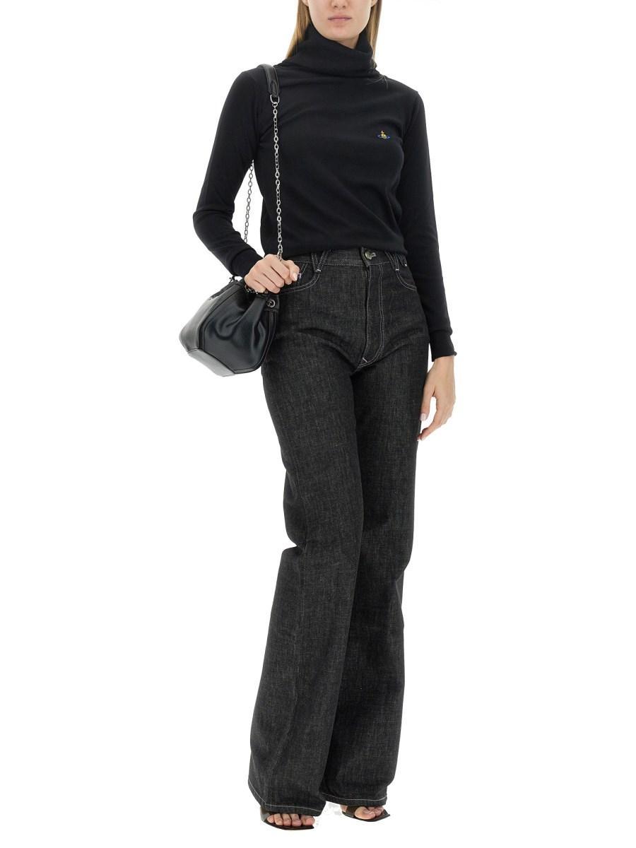 VIVIENNE WESTWOOD MAGLIA A COLLO ALTO GIULIA IN LANA