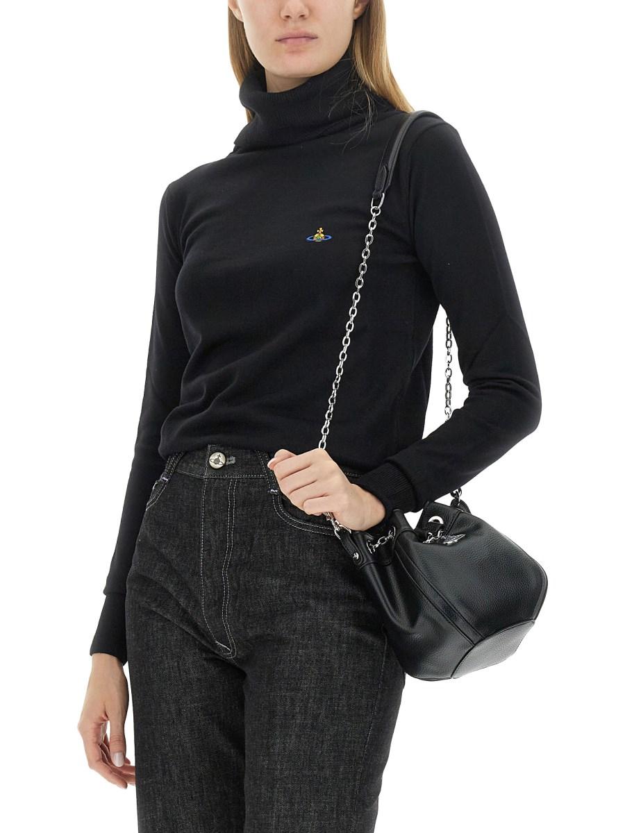 VIVIENNE WESTWOOD MAGLIA A COLLO ALTO GIULIA IN LANA