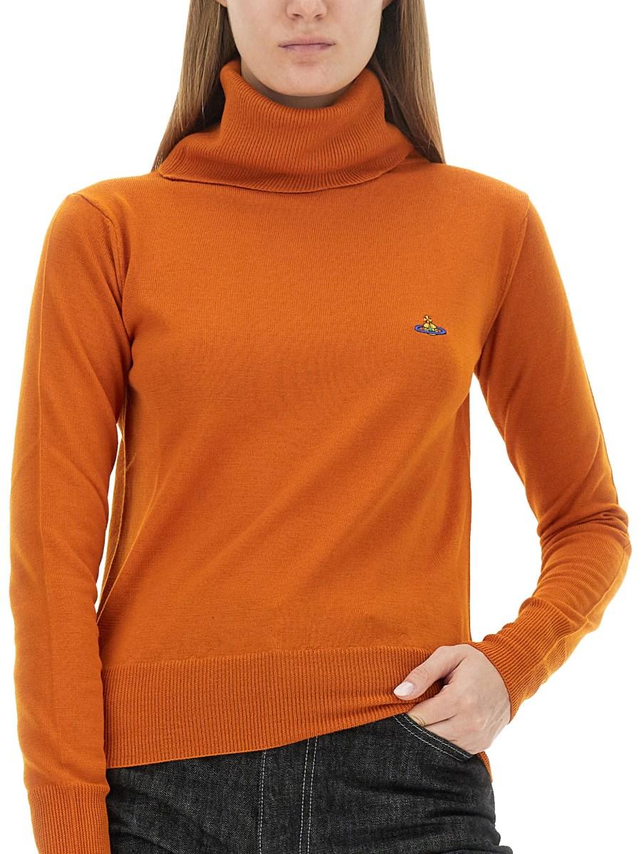 VIVIENNE WESTWOOD MAGLIA A COLLO ALTO GIULIA IN LANA