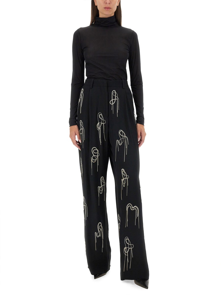 DRIES VAN NOTEN MAGLIA A COLLO ALTO IN TESSUTO ELASTICIZZATO