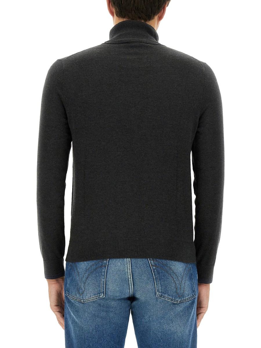 PS BY PAUL SMITH MAGLIA CON PATCH ZEBRA IN MISTO LANA