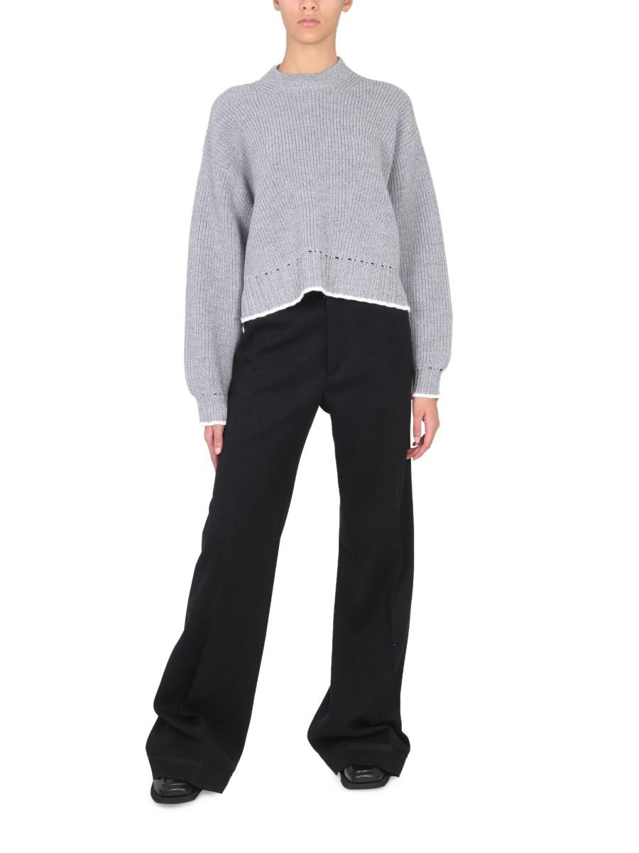 PROENZA SCHOULER WHITE LABEL MAGLIA GIROCOLLO IN LANA