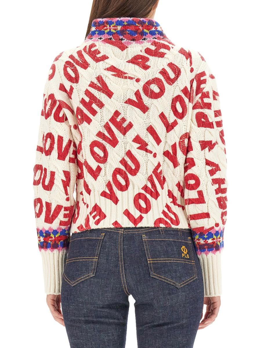 PHILOSOPHY DI LORENZO SERAFINI MAGLIA I LOVE YOU PHILOSOPHY IN LANA