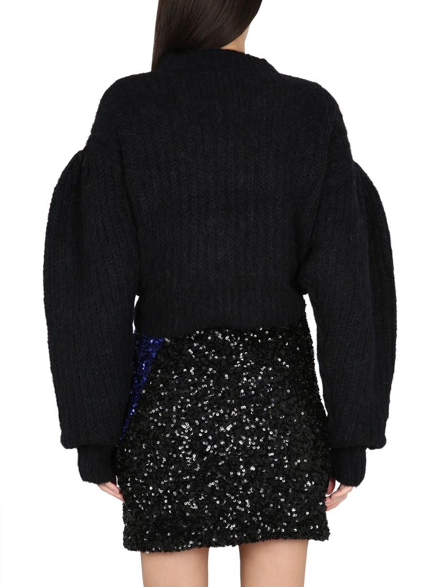 ROTATE BIRGER CHRISTENSEN MAGLIA IN LANA CON RICAMO LOGO