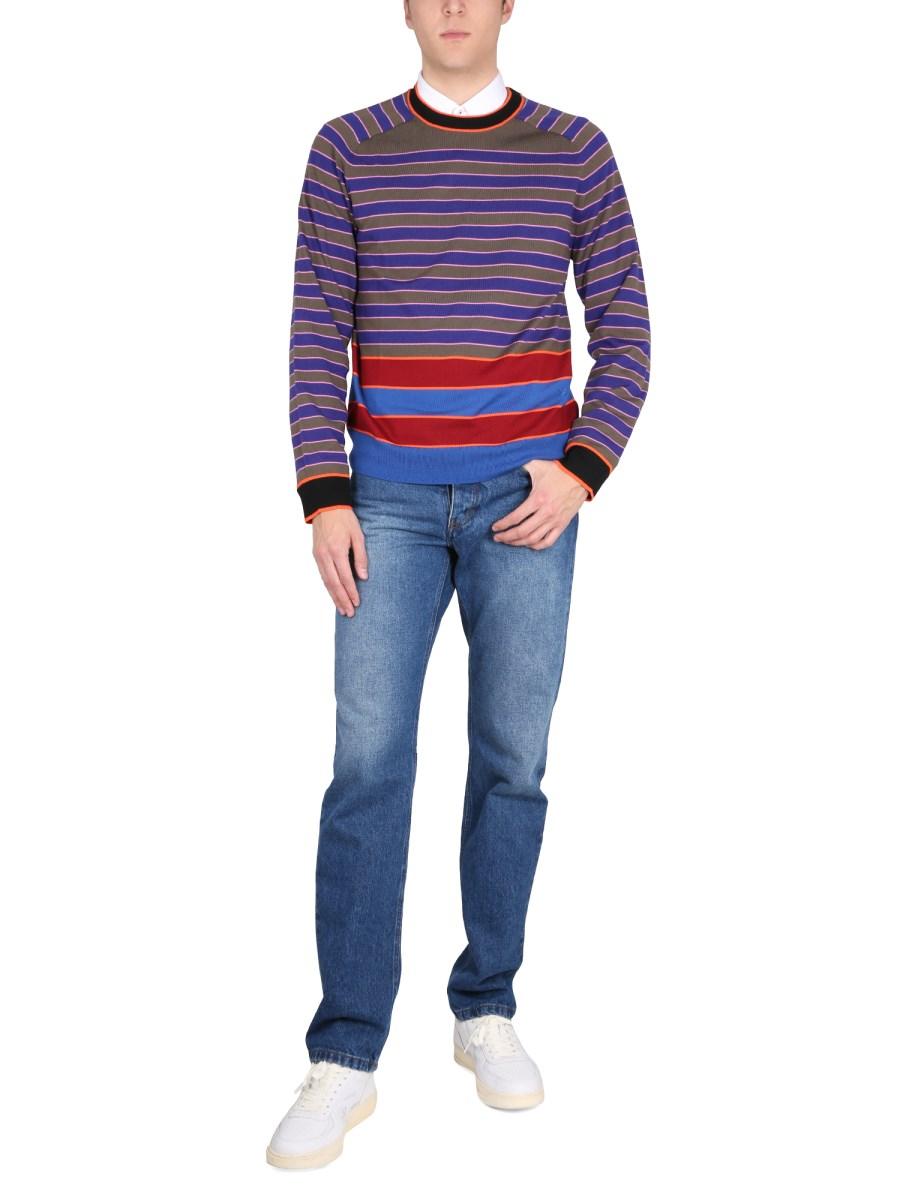 PS BY PAUL SMITH MAGLIA IN LANA MERINO CON MOTIVO RIGA