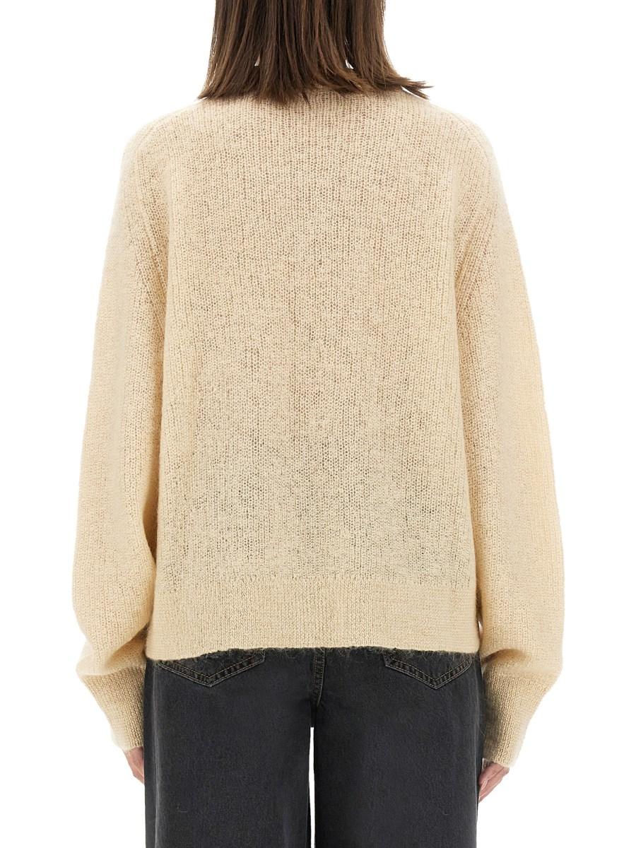 ROTATE BIRGER CHRISTENSEN MAGLIA IN MISTO LANA CON LOGO