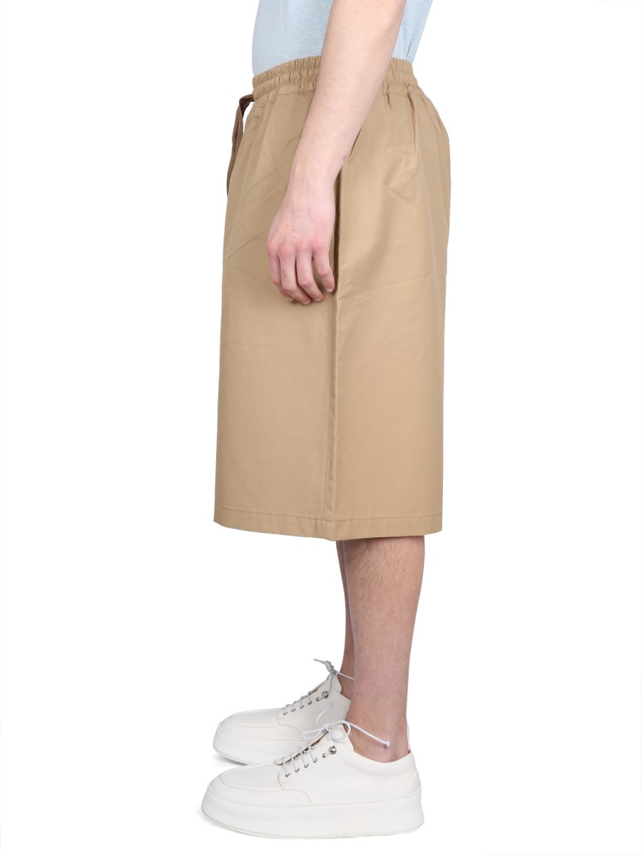 MAISON KITSUNÉ BERMUDA JAPANESE IN COTONE
