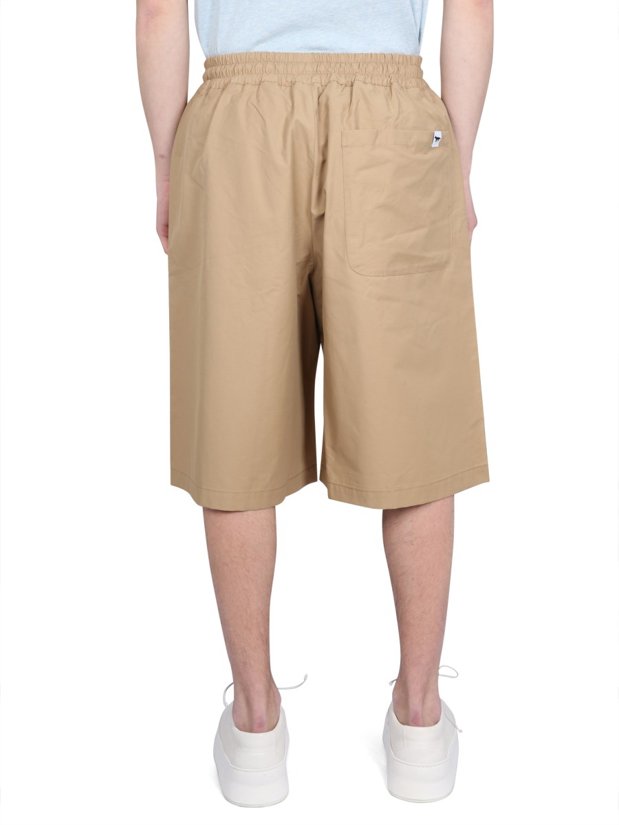 MAISON KITSUNÉ BERMUDA JAPANESE IN COTONE
