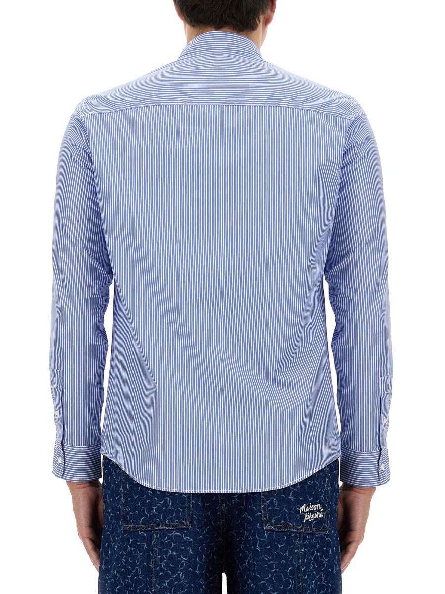 MAISON KITSUNÉ CAMICIA A RIGHE