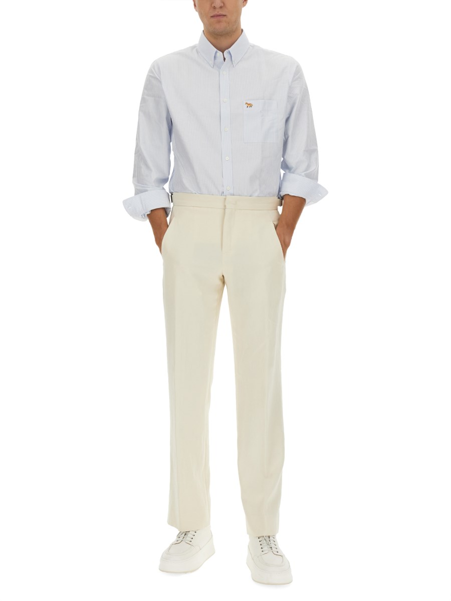 MAISON KITSUNÉ CAMICIA CON LOGO