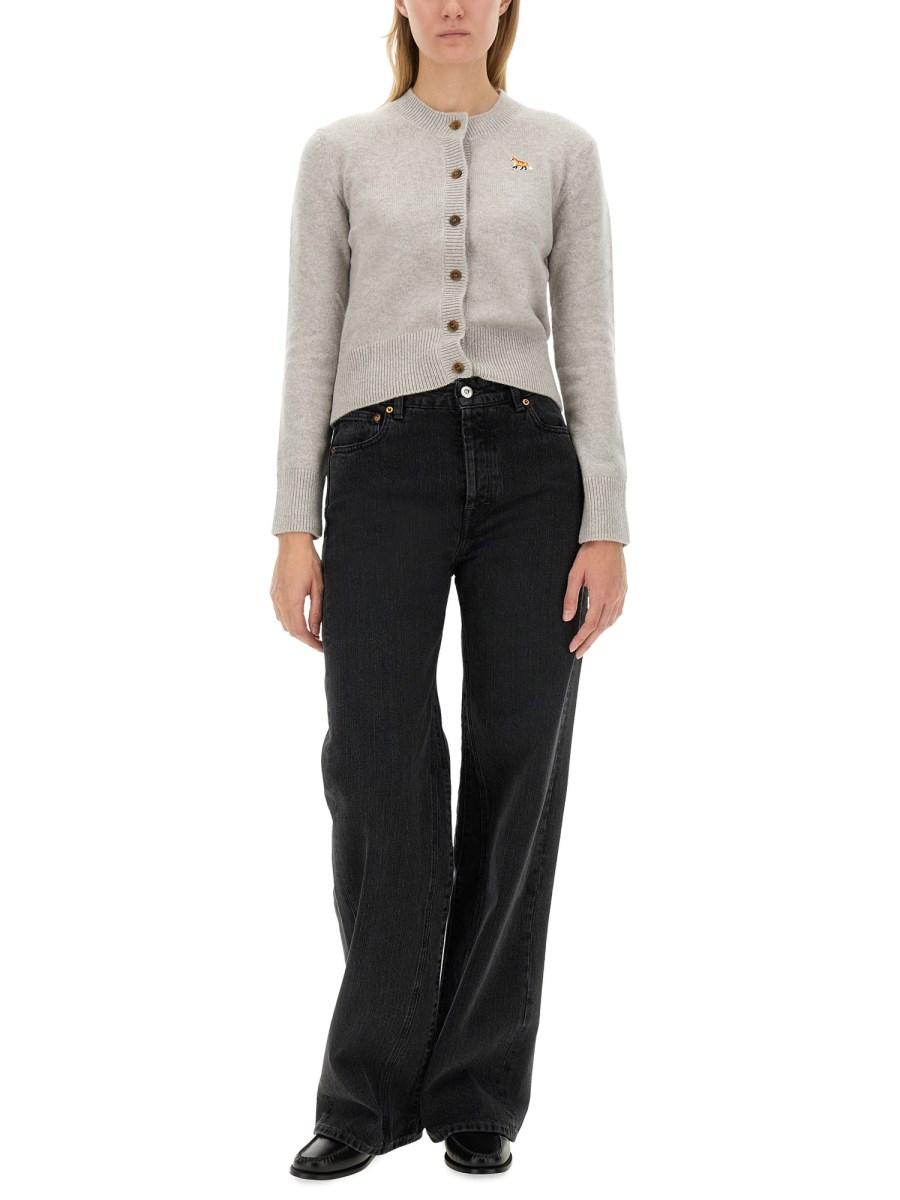 MAISON KITSUNÉ CARDIGAN CON PATCH "BABY FOX"