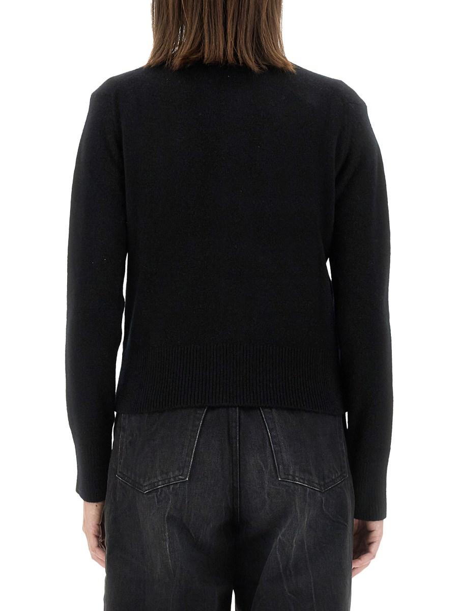 MAISON KITSUNÉ CARDIGAN CON PATCH BABY FOX IN LANA