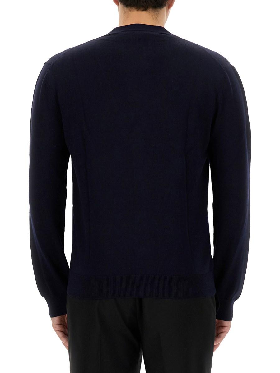 MAISON KITSUNÉ CARDIGAN IN LANA CON PATCH FOX