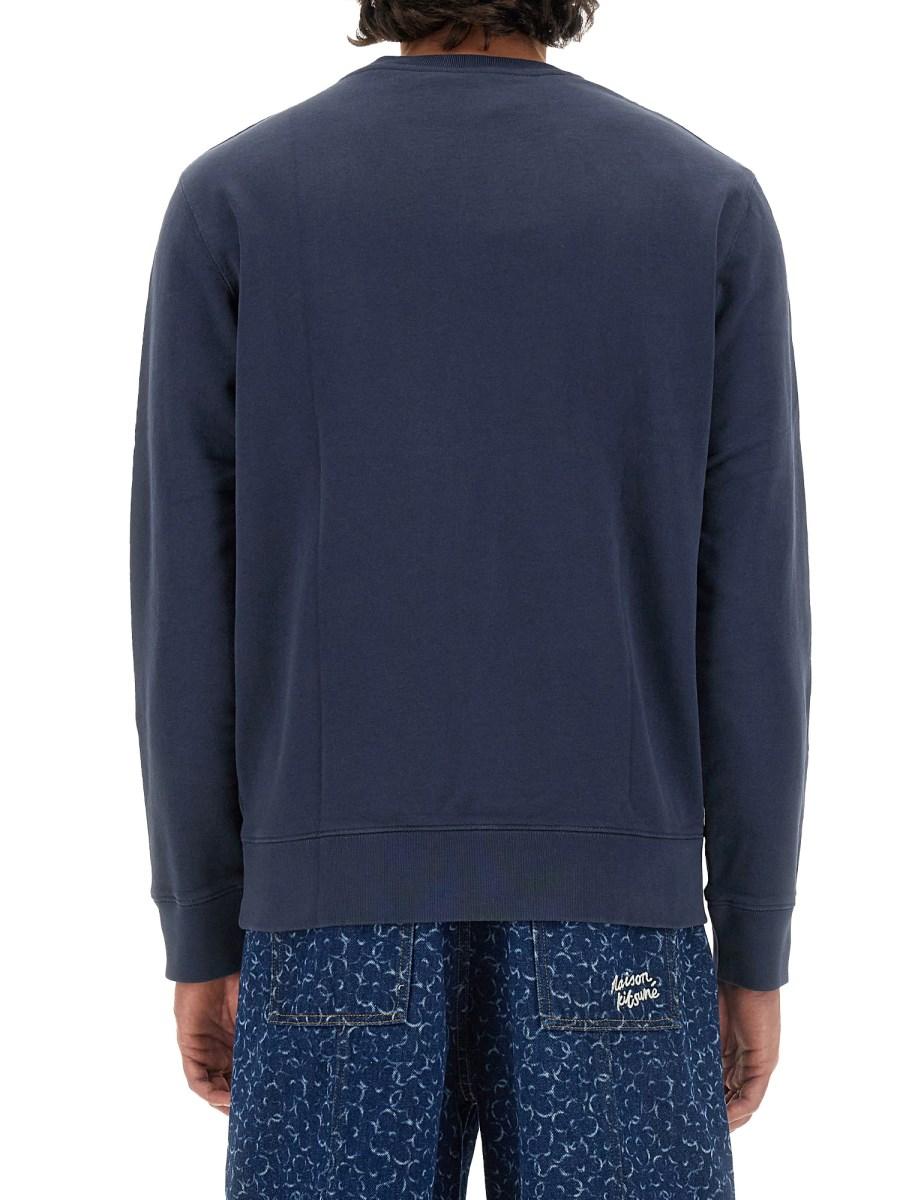 MAISON KITSUNÉ FELPA CON PATCH FOX HEAD