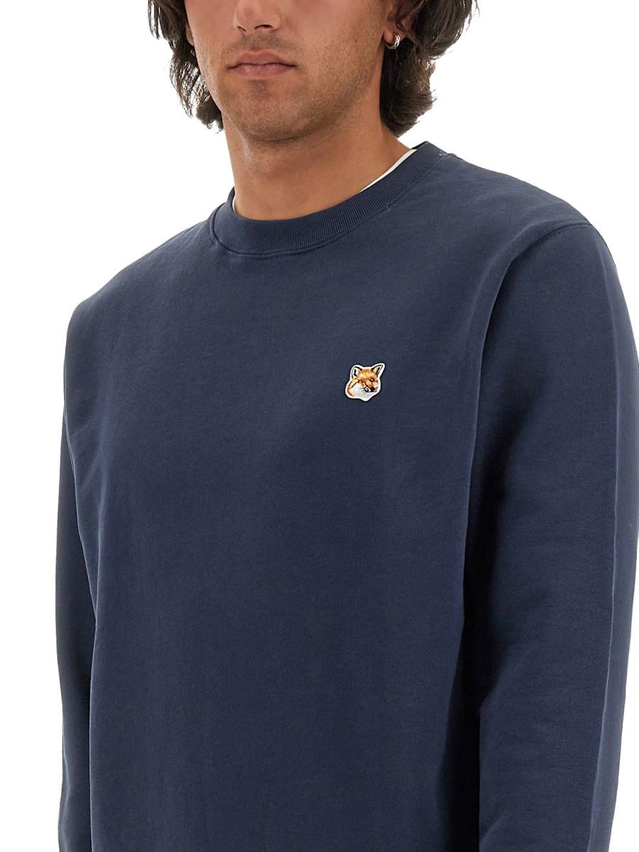 MAISON KITSUNÉ FELPA CON PATCH FOX HEAD