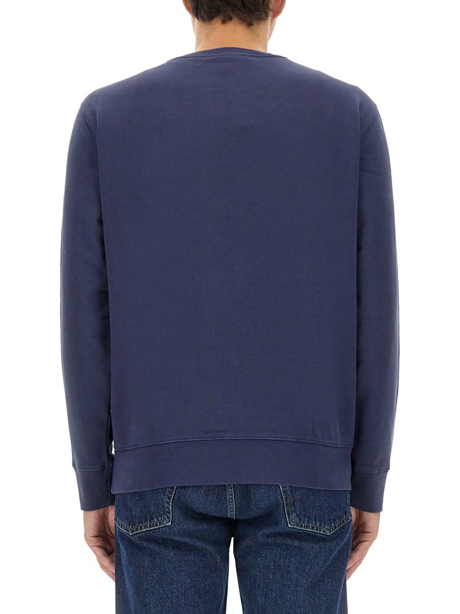 MAISON KITSUNÉ FELPA CON PATCH LOGO