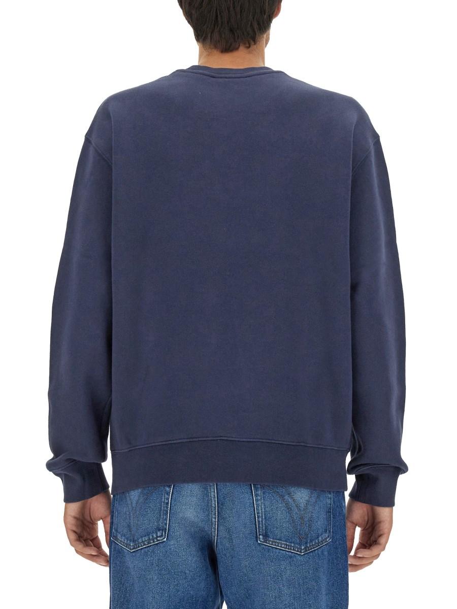 MAISON KITSUNÉ FELPA IN COTONE CON LOGO