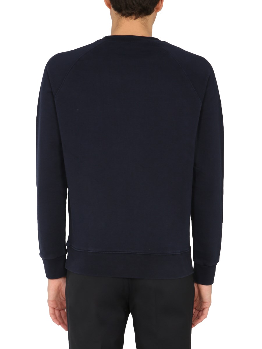 MAISON KITSUNÉ FELPA IN COTONE CON LOGO