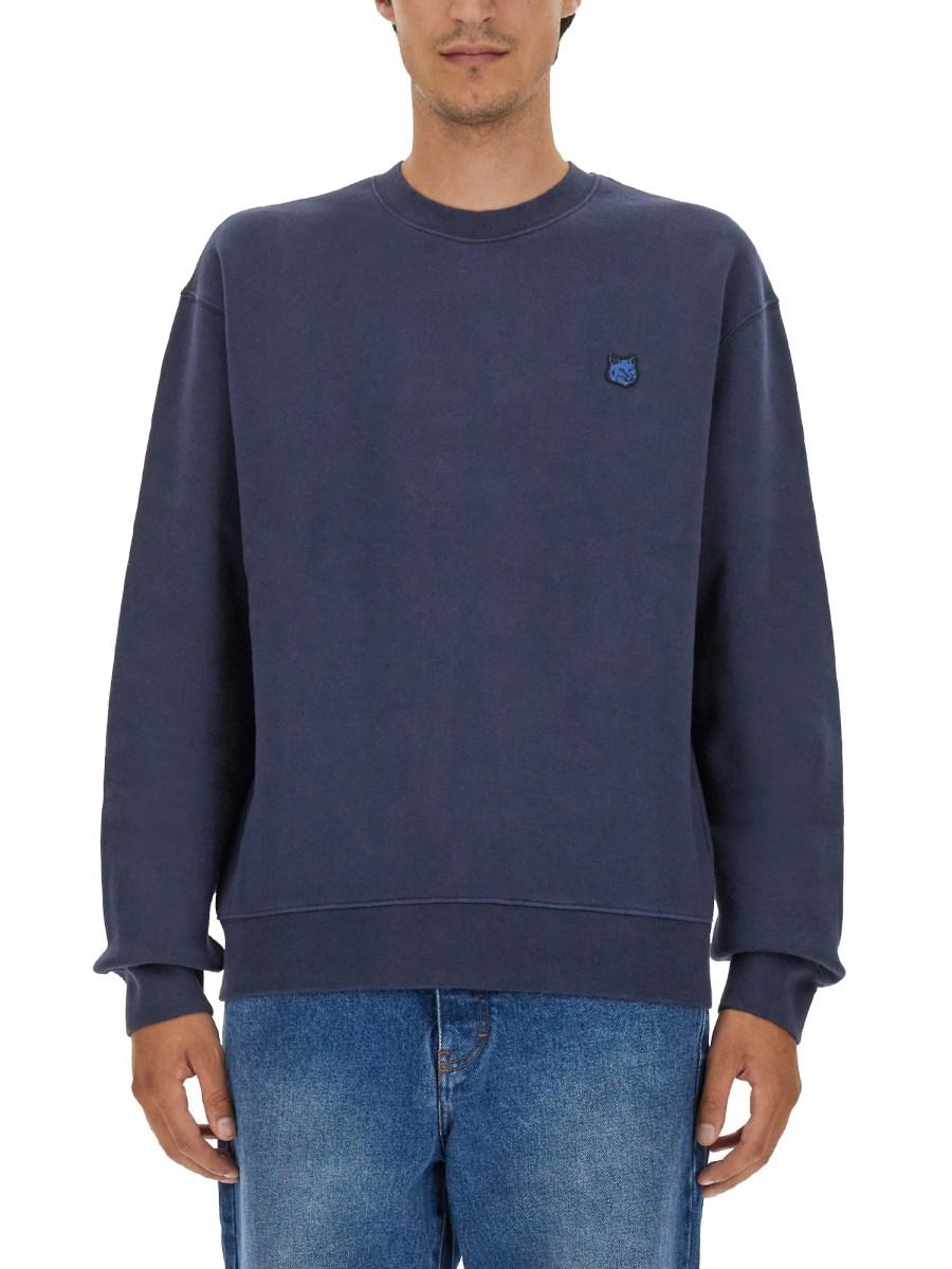 MAISON KITSUNÉ FELPA IN COTONE CON LOGO