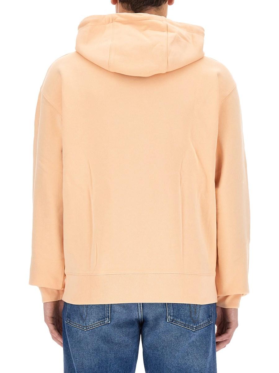 MAISON KITSUNÉ FELPA IN COTONE CON PATCH FOX