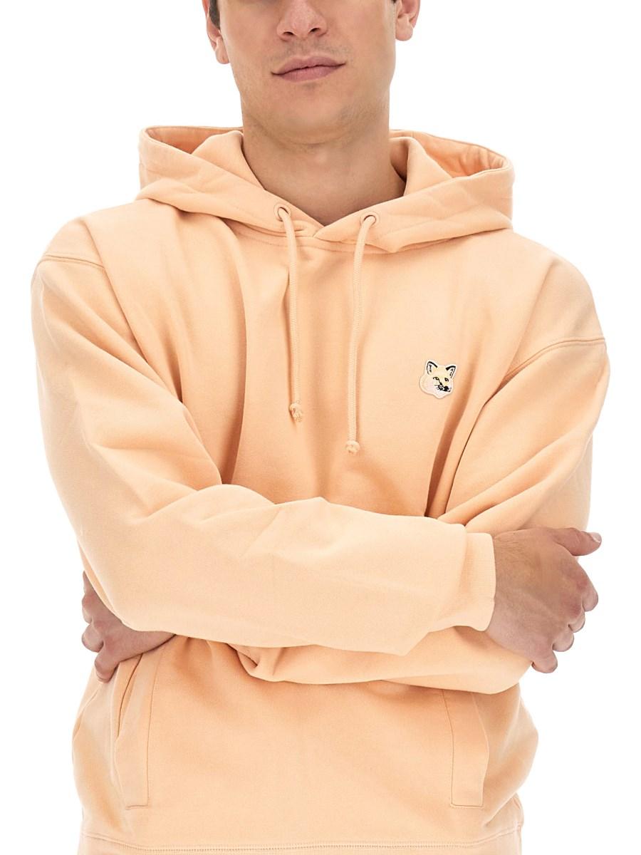 MAISON KITSUNÉ FELPA IN COTONE CON PATCH FOX
