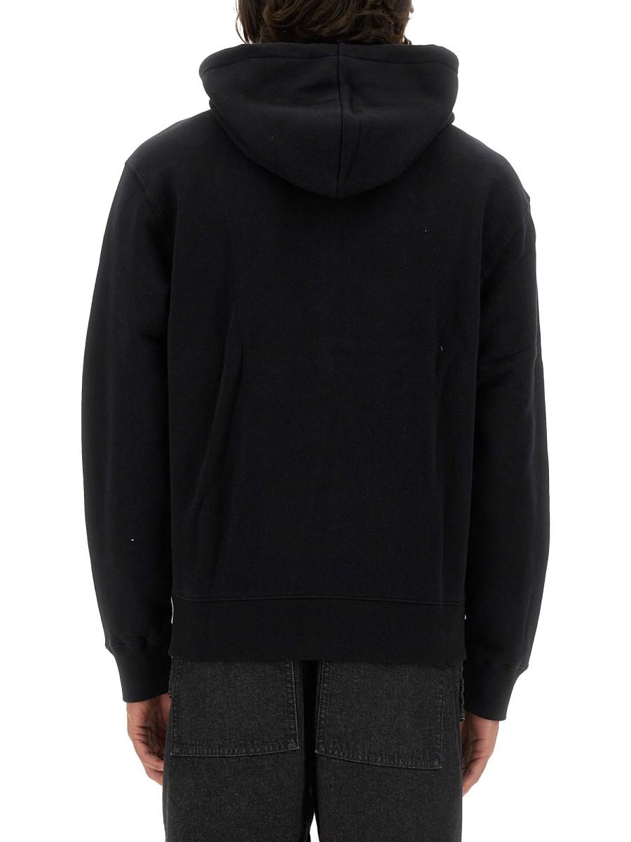 MAISON KITSUNÉ FELPA IN COTONE CON PATCH FOX