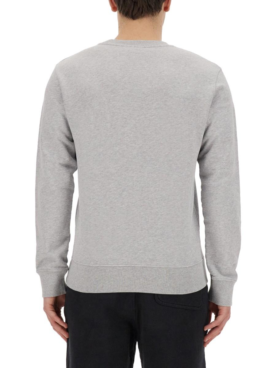 MAISON KITSUNÉ FELPA IN COTONE CON PATCH FOX HEAD