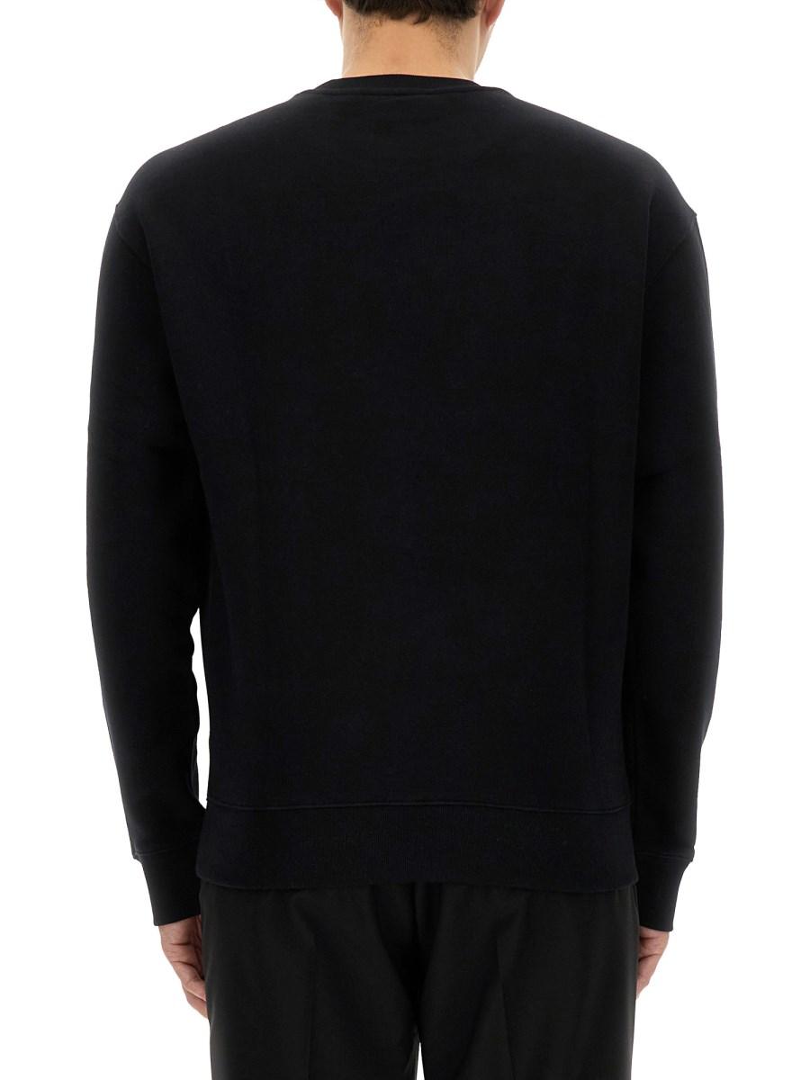 MAISON KITSUNÉ FELPA IN COTONE CON PATCH FOX